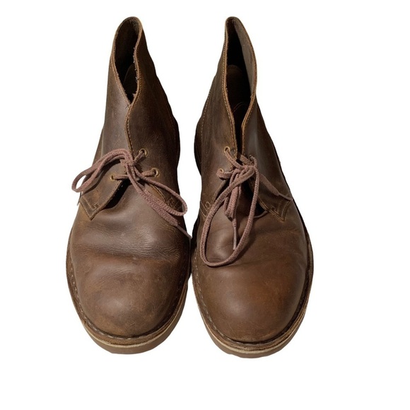 Clarks Men\'s Leather Chukka Boots Brown Ankle Shoes Size 12 main image 7